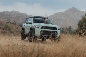 Toyota 4Runner Exterior Window Molle Panels - Passenger - DV8 Offroad - DV8 5th Gen 4Runner Roof Rack (RRTF3-02) - Black - `25-`26